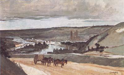 Jean Baptiste Camille  Corot Rouen (mk11) Sweden oil painting art